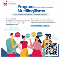 Cursos de Inglés para Profesores y Estudiantes de Posgrado