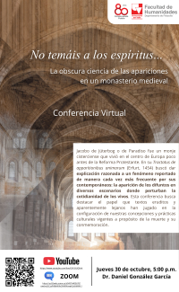 Conferencia virtual - No temaís a los espíritus