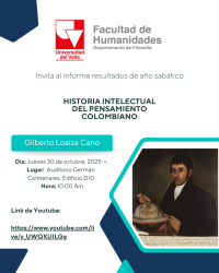 Conferencia - Historia intelectual del pensamiento colombiano
